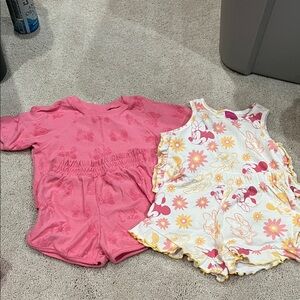 Disney Pink and White Kids Matching Set